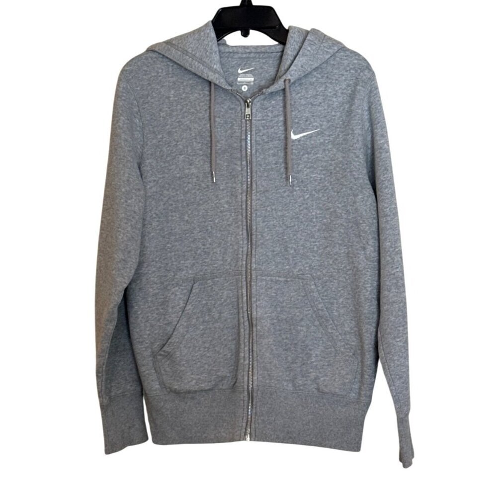 Nike Men’s Club Fleece Full-Zip Hoodie Sweat Shirt Lined Hood Size Small